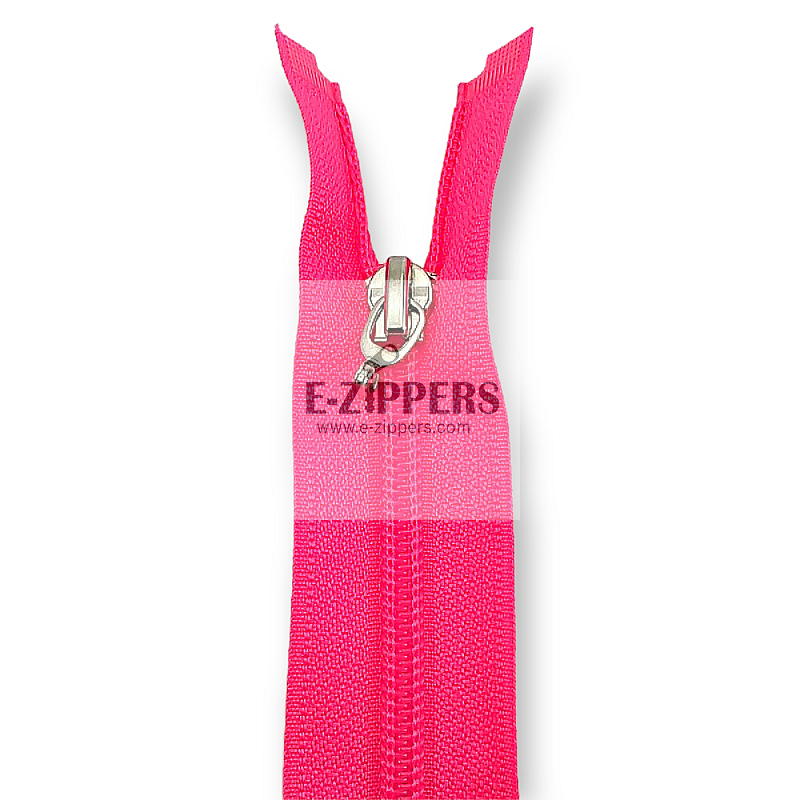 55 cm #5 21,66" Nylon Coil Jacket Zipper Open End - Separating ZPS0055T10