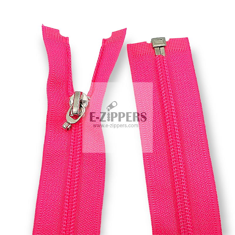 55 cm #5 21,66" Nylon Coil Jacket Zipper Open End - Separating ZPS0055T10