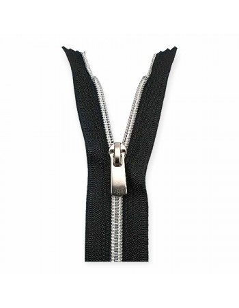 18 cm #5 7,10" Nylon Coil Metallic Teeth Jacket Zipper Close End ZPSM0018T10