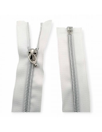 35 cm #5 13,78" Nylon Coil Metallic Teeth Jacket Zipper Open End - Separating ZPSM0035T10