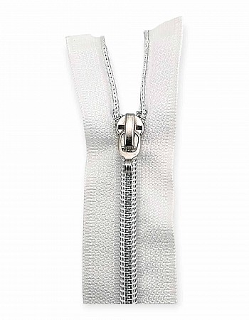 60 cm #5 23,62" Nylon Coil Metallic Teeth Jacket Zipper Open End - Separating ZPSM0060T10