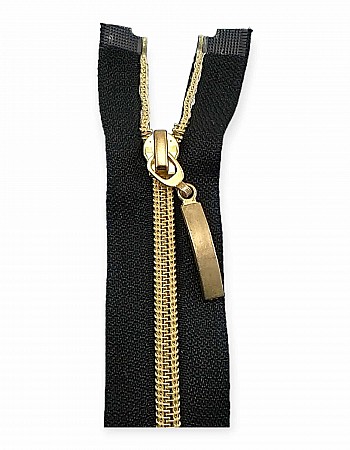 65 cm #5 25,60" Nylon Coil Metallic Teeth Jacket Zipper Open End - Separating ZPSM0065T10