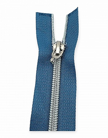 75 cm #5 29,53" Nylon Coil Metallic Teeth Jacket Zipper Open End - Separating ZPSM0075T10