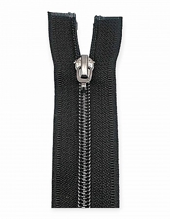 85 cm #5 33,47" Nylon Coil Metallic Teeth Jacket Zipper Open End - Separating ZPSM0085T10