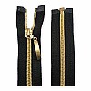 85 cm #5 33,47" Nylon Coil Metallic Teeth Jacket Zipper Open End - Separating ZPSM0085T10