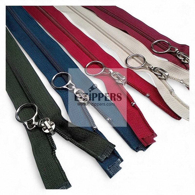 Cocuk Mont Fermuarı Naylon 47 cm Tip 10 17 Renk Açık Uçlu (Separe) ZPHSN0047T10