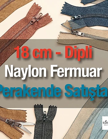 Pantolon Fermuarı Tip 5 18 cm  Naylon  – Kapalı Uçlu ZPHSN0018T5