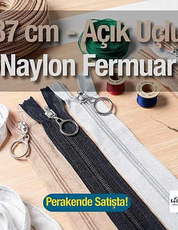 Çanta Fermuarı Halka Elçikli T10 37 cm - Dipli ZPHSN0037T10