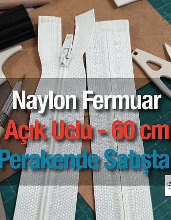 Naylon Pantolon ve Etek Fermuar 60 cm Açık Uçlu - Separe ZPS0060T5Promo