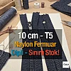 Naylon 10 Cm Cep Fermuarı Dipli -  NC0010T5