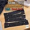 Naylon Cep Fermuarı 12 cm  Dipli -  NC0012T5
