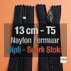 Naylon Cep Fermuarı 13 Cm Dipli -  NC0013T5