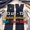 Naylon Cep Fermuarı 13 Cm Dipli -  NC0013T5