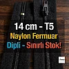Naylon Cep Fermuarı 14 Cm  Dipli -  NC0014T5