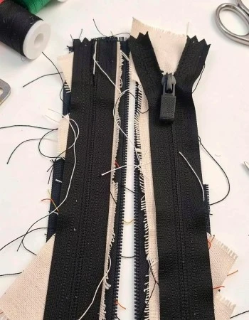 Özel Elcikli 18 Cm Naylon Cep Fermuarı  Dipli -  NC0018T3Ö