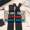 Tül Fermuar 18 cm Dipli -  NC0018TUL