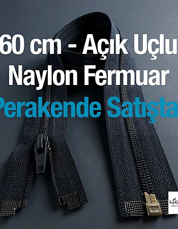Naylon Mont Fermuarı Açık Uçlu (Separe) 60 Cm  -  PR0060T10