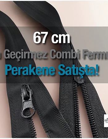 Su Geçirmez Fermuar 67 cm Tpu Combi NC0067SG