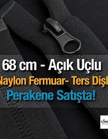 Naylon 68 Cm Mont Fermuarı Açık Uçlu (Separe)  -  NC0068T10