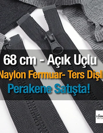Naylon 68 Cm Mont Fermuarı Açık Uçlu (Separe)  -  NC0068T10