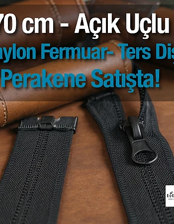 Naylon 70 Cm Mont Fermuarı Açık Uçlu (Separe)  -  NC0070T10