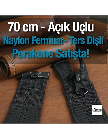 Naylon 70 Cm Mont Fermuarı Açık Uçlu (Separe)  -  NC0070T10