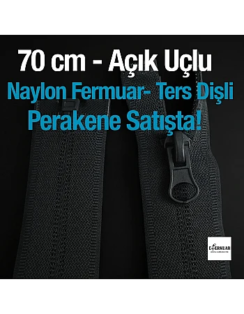 Naylon 70 Cm Mont Fermuarı Açık Uçlu (Separe)  -  NC0070T10