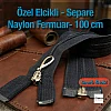 Nylon Special Handle Zipper for Abayas, 100 cm, Open End (Separate) - PR00100T10