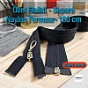 Naylon Özel Elcikli Ferace Fermuarı 100 Cm  Açık Uçlu (Separe)  -  PR00100T10