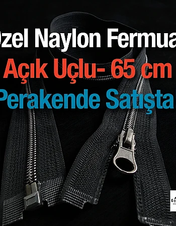 Kaplamalı Naylon 65 Cm Mont Fermuarı Açık Uçlu (Separe)   -  PR0065T10BN