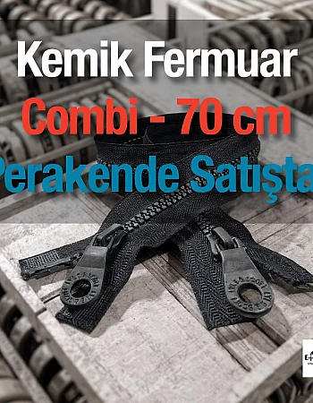 Kemik Combi 70 Cm Mont Fermuarı Açık Uçlu (Separe)  -  PR0070t6C