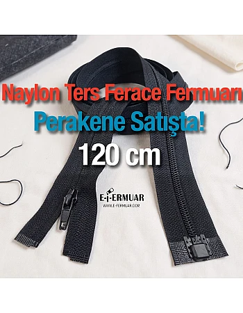 Naylon Ters Ferace Fermuarı 120 Cm ZP00120S