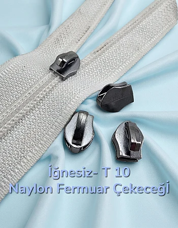 Naylon Fermuar Çekeceği İğnesiz T 10 - KRSİT10