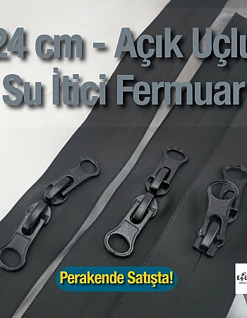  Su Geçirmez 24 cm  Fermuar  P00024PRC