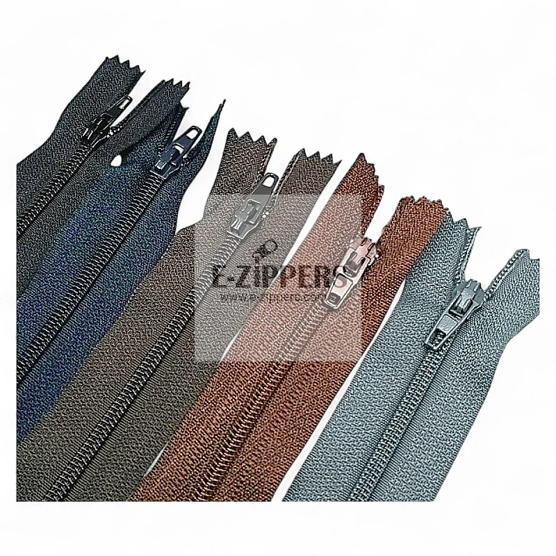 Pants and Skirt Zippers 7" - 18 cm #3 Nylon Coat Zipper – Close End ZPHSN0018T5