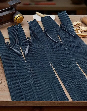 Gizli Fermuar 22 cm Tül Elbise ve Etek Fermuarı ZPHSN0022TUL