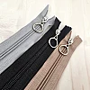 37 cm T10 Black Nylon Closed-End Zipper – Bottom-Mounted Model for Jackets and Bags - ZPHSN0037T10