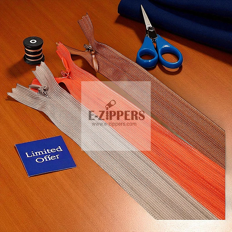 Gizli Fermuar 60 cm Tül Elbise ve Etek Fermuarı ZPHSN0060TUL