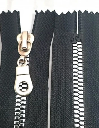 Gümüş Kaplamalı 30 cm T6 Kemik Fermuar Dipli   ZPS0030T6PROMO