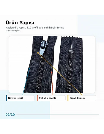 16 cm Nylon #5 Closed-End Pocket Zipper NC0016T10