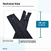 16 cm Nylon #5 Closed-End Pocket Zipper NC0016T10