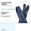 18 cm Nylon T7 Closed-End Pocket Zipper NC0018T7