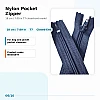 18 cm Nylon T7 Closed-End Pocket Zipper NC0018T7