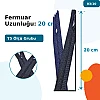 Pantolon ve Etek Fermuarı Naylon 20 cm T5 Kapalı Uçlu 25 Adet NC0020T5