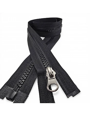 47 cm Timsah Diş Kemik Mont Fermuarı | Açık Uçlu Separe Kısa Model | PR0047T6TMS