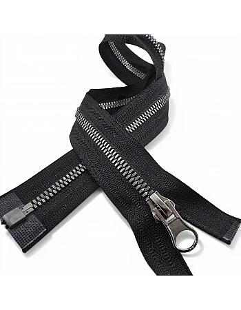 47 cm Timsah Diş Kemik Mont Fermuarı | Açık Uçlu Separe Kısa Model | PR0047T6TMS