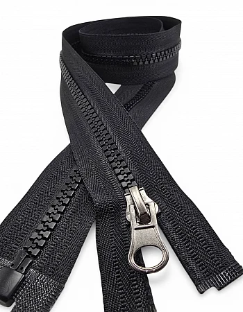 50 cm Timsah Diş Kemik Mont Fermuarı | Açık Uçlu Separe Kısa Model | PR0050T6TMS