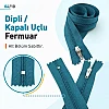 50 cm T5 Mavi Naylon Bobin Dipli Fermuar – Çanta ve Cep Fermuarı ZP0050t5