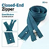 50 cm T5 Mavi Naylon Bobin Dipli Fermuar – Çanta ve Cep Fermuarı ZP0050t5