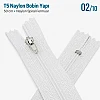 50 cm T5 Beyaz Naylon Bobin Dipli Fermuar – Çanta ve Cep Fermuarı ZP0050t5